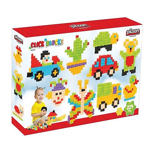 03 296 ��t ��t Bloklar 224 Par�a -Pilsan Oyuncak
