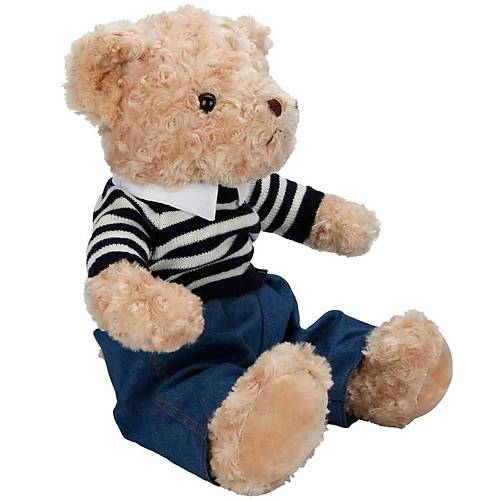 4807 K�yafetli Pelu� Ay� Teddy Bear 37 cm -Sunman