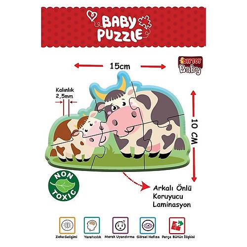 1734 D�ytoy, Baby Puzzle - �lk �iftlik Puzzle