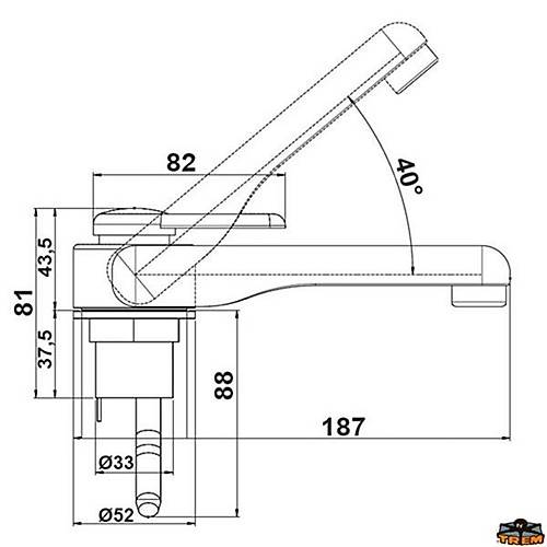 CAN RB1487 Musluk, souk su