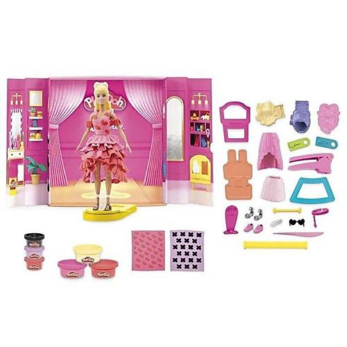 G1356 Play-Doh Barbie Designer Fashion Show - Tasarm Moda Show +3 ya