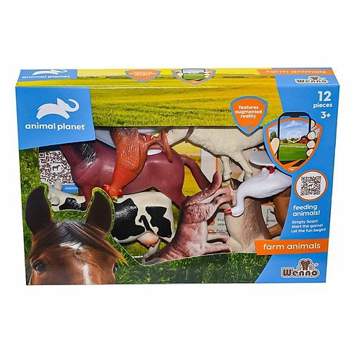 SH-D5904 Kutulu 12 Par�a �iftlik Hayvanlar� - Vardem Oyuncak