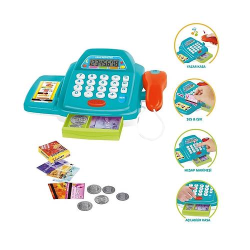 HUA-66109 I��kl� Sesli Yazar Kasa -Vardem Oyuncak