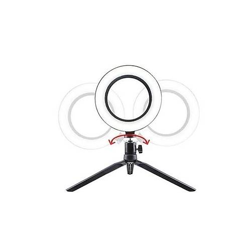 BUFFER 10in 26cm Youtube Instagram Tiktok Selfie  Stdyo Video Fotoraf Ring Light  Tripod Led Hal