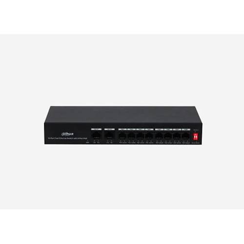 DAHUA PFS3010-8ET-65 8PORT 8XFE-2XFE 65W YNETLEMEZ POE SWTCH