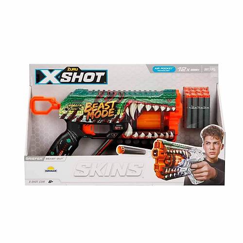 36561 X-Shot Skins Griefer 12 Mermili S�nger Dart Atan Silah 32 cm