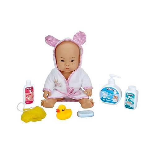 030031 Sunman, Bebelou Banyo Zaman Bebek Seti, 35 cm / +3 ya