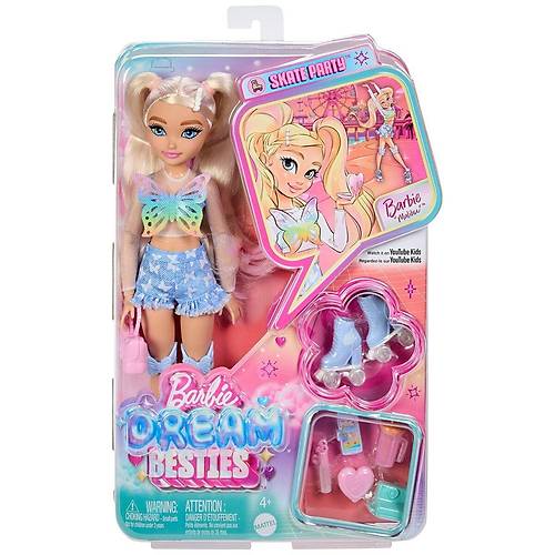 JFX96 Malibu - Barbie Dream Besties Paten Partisi Malibu Bebek ve Aksesuarlar