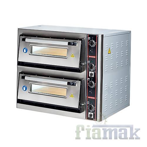 Arisco LZ3018 Elektrikli ki Katl Pizza Frn  18 Pizza Kapasiteli, 16 kW, 400V, Paslanmaz elik