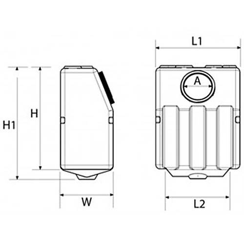 Nuova Rade dik montaj pis su tank 60 L DK MONTAJ