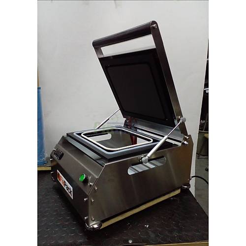 Paslanmaz Kase Tabak Kapatma Makinesi 325x260mm Kvet Tabak GMF-325