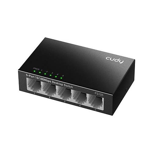 CUDY 5-Port 10/100 Mbps Metal Switch