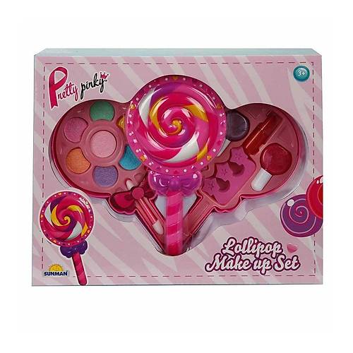 2598 Lolipop �ekilli 2 Katl� Makyaj G�zellik Seti