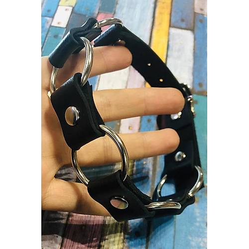 zel Tasarm Deri Boyunluk Harness 1061