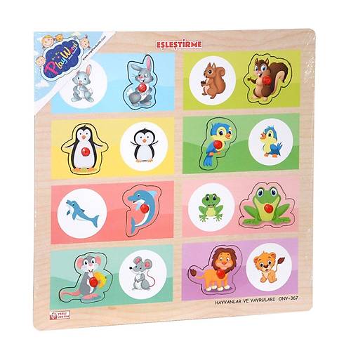 ONY-366-367 Ah�ap Tutmal� E�le�tirme -Hayvanlar ve Yavrular�