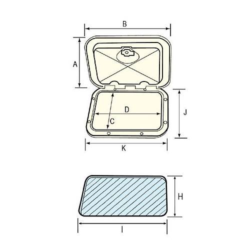 NUOVA RADE PLASTK KAPAK 165X285MM