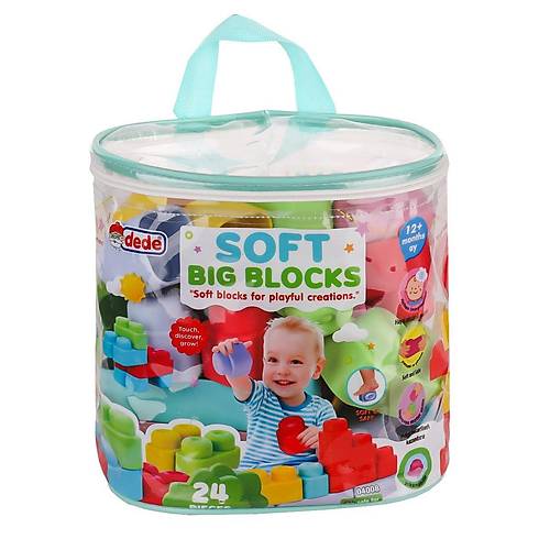04008 Yumu�ak Big Bloklar �anta 24 Par�a -Fentoys