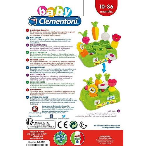 17277 Baby Clementoni - Renkli Bahe 10-36 ay