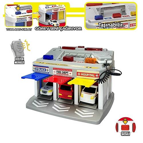 LFI-9555 I��kl� M�zikli �lk Yard�m Garaj� (Ambulans, Polis, �tfaiye Ara�lar�)