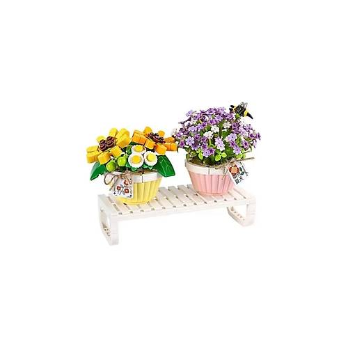 LZ1674 LOZ Eternal Flowers Serisi - Saks�da �i�ekler ''Letters from Spring Baby�s Breath'' ''Daisy With Bee'' 534 Par�a Yap�m Seti