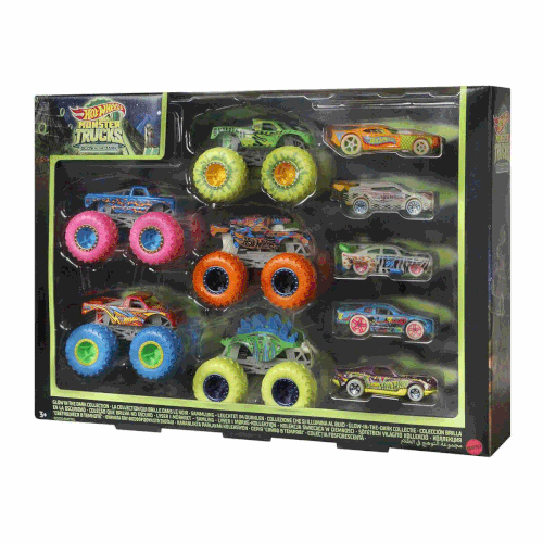 HCB57 Monster Trucks Karanlkta Parlayan Aralar, Hot Wheels Monster Trucks - Mattel