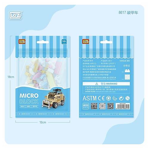 LZ8617 LOZ Tank Blok Seti Mini Po�et- Vagon life