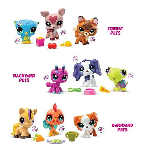 6469 SUN-Littlest Pet Shop Miniler 3l Figr Set