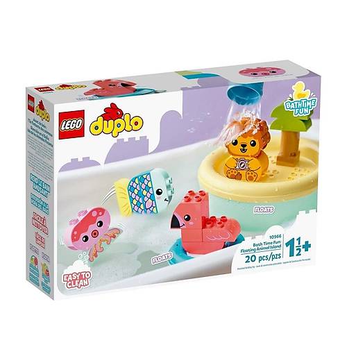 10966 Lego Duplo - Banyo Zaman� E�lencesi: Y�zen Hayvan Adas� 20 par�a +1,5 ya�