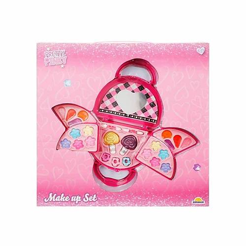 4278 Pretty Pinky 3 Katl� Pembe �antal� Makyaj Seti -Sunman