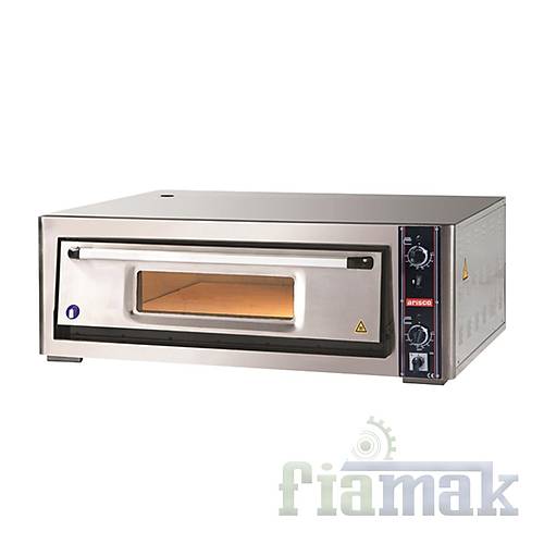 Arisco Tek Katl Pizza Frn LZ2504  25 cm x 5 Pizza Kapasiteli, Paslanmaz elik Gvde