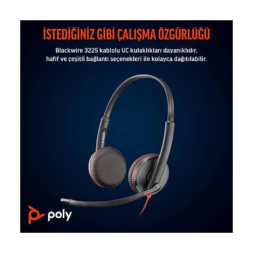Poly BW 3225 USB-C HS +3.5mmP +USB-C/A