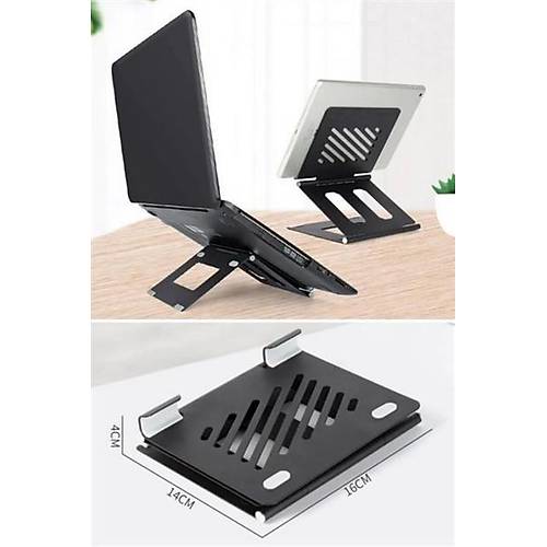 Buffer  Ayarlanabilir Metal Dizst Destek Taban Katlanabilir Tanabilir Laptop Sehpas Stand