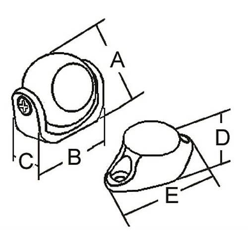 Kap ve pencere stoperi 34X34MM