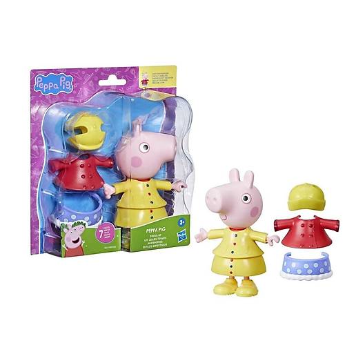 F8859 Peppa Pig ve Ailesi Kyafetli Figr Seti +3 ya