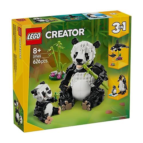 31165 Lego Creator 3in1 - Panda Ailesi 626 par�a +8 ya�