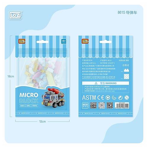 LZ8615 LOZ Araba Blok Seti Mini Po�et 150 Par�a -Vagon life