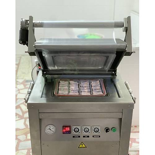 Fiapack zel retim Yar Otomatik Gazl Vakumlu Tabak Kase Kapatma Makinesi