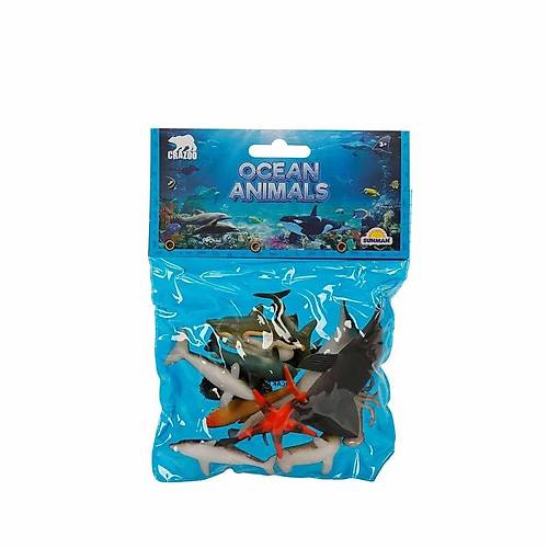 0704 Okyanus Hayvanlar� Po�etli Hayvan Oyun Seti
