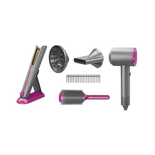 HUA-1019 Sesli ve I��kl� 2IN1 L�ks Sa� �ekillendirici Set -Vardem Oyuncak