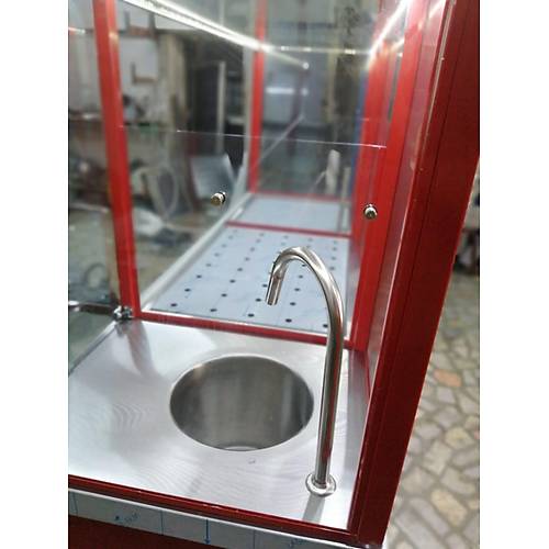Pilav Ayran Tezgah Krmz Model