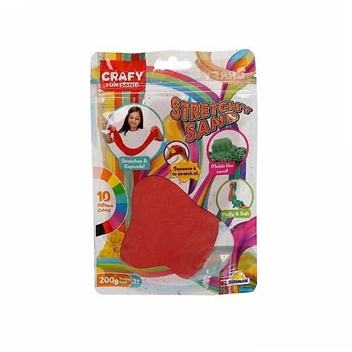 3604 Crafy Stre� Oyun Kumu K�rm�z� 200 g -Sunman