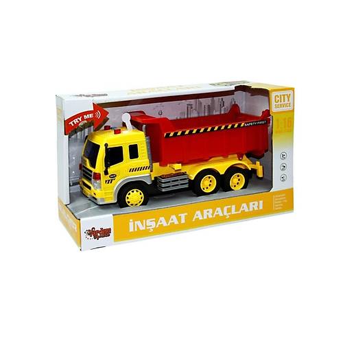 WY310B-C-D 1:16 S�rtmeli Sesli I��kl� Damperli Kamyon