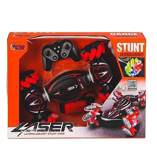 RQ3034-1 Kumandal� Bilekten Kontrol I��kl� M�zikli Stunt Araba -Vardem Oyuncak