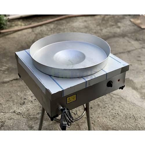 Paslanmaz Elektrikli Tantuni Oca 60x60 cm | Orta Boy Et ve Tavuk Tantuni Hazrl