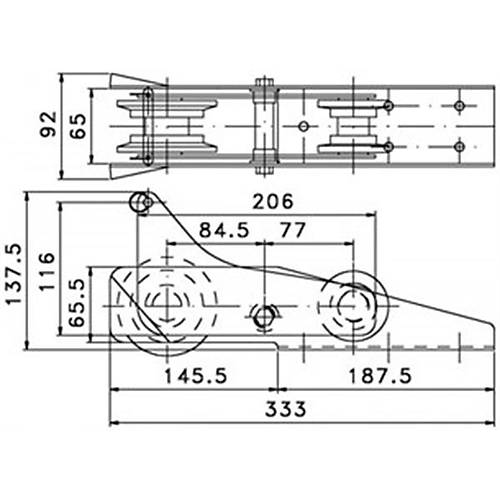 Ba makaras 333X92X65