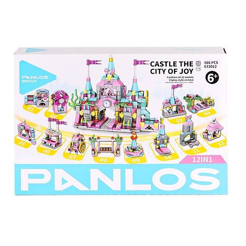 P633012 PANLOS Brick - E�lence �ehri Kalesi 12'si 1 arada - 556 Par�a Yap�m Seti
