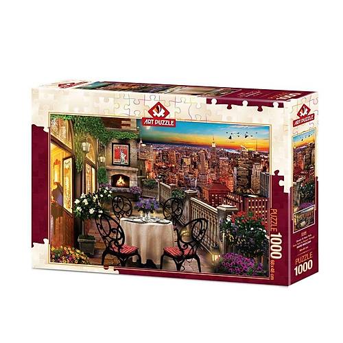 5184 Art Puzzle New York'ta Ak�am Yeme�i 1000 Par�a Puzzle