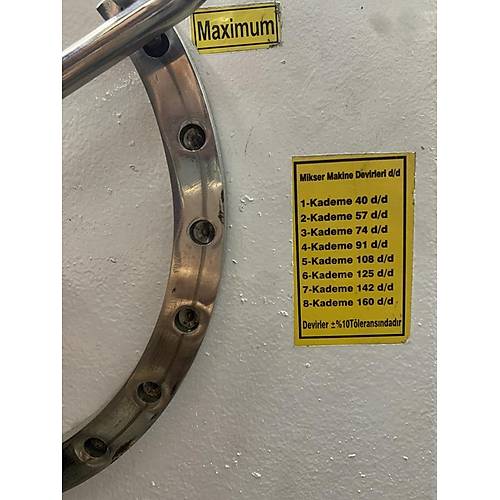 ztiryakiler 40 Litre 8 Kademeli Mikser kinci El Temiz M40