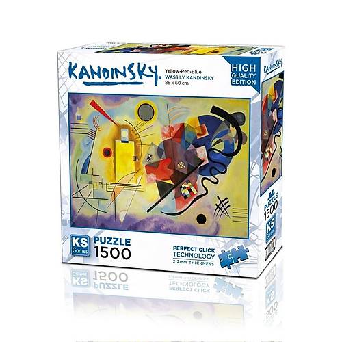 22033 Yellow Red Blue 1500 Para Puzzle -KS Puzzle