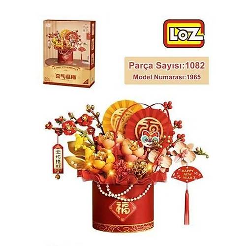 LZ-1965 KIRMIZI EBED� ���EK SANAT KOVASI 1082 PAR�A BLOCK OYUNCAK